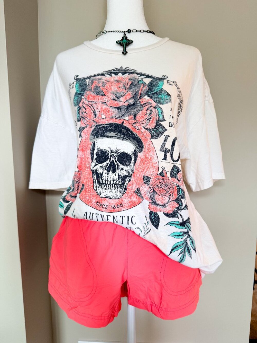 Urban Outfitters Project Social T Rose Design - One Size